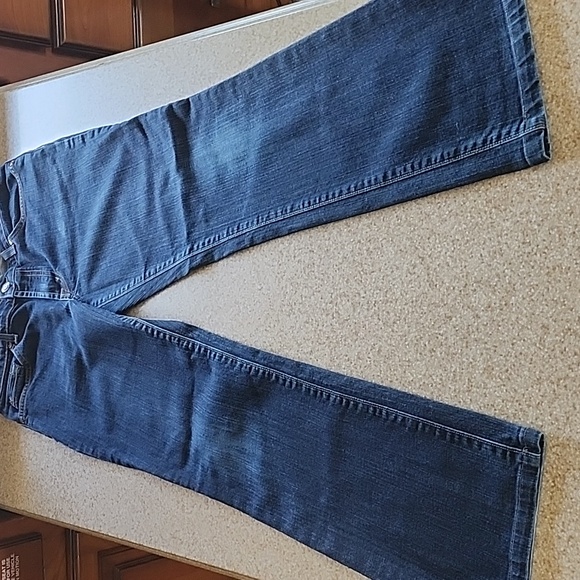 David Kahn Lauren Dark Wash Straight Leg Size 4 - Picture 13 of 14